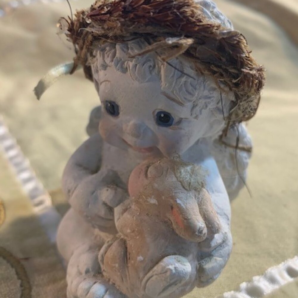 Dreamsicle Bunny & Me DC055 1994 Angel Cherub Figurine